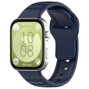 Curea pentru Huawei Fit 3 din silicon - albastru inchis
