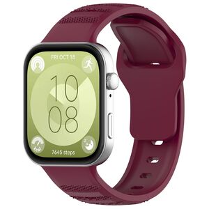 Curea pentru Huawei Fit 3 din silicon - bordeaux
