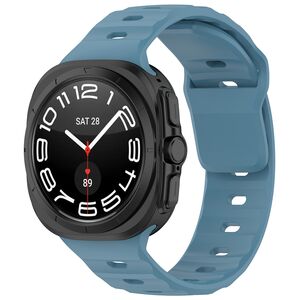 Curea pentru Samsung Galaxy Watch Ultra 47mm din silicon - albastru