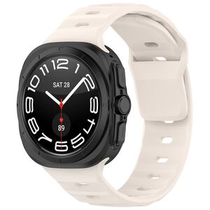 Curea pentru Samsung Galaxy Watch Ultra 47mm din silicon - bej