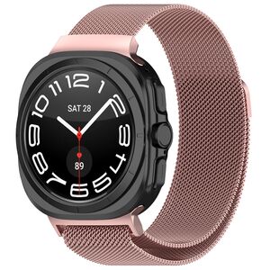 Curea pentru Samsung Galaxy Watch Ultra 47mm Stainless Steel - roz