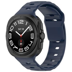 Curea pentru Samsung Galaxy Watch Ultra 47mm din silicon - albastru inchis