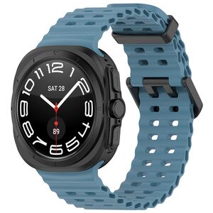Curea pentru Samsung Galaxy Watch Ultra 47mm din silicon - albastru