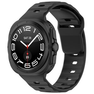 Curea pentru Samsung Galaxy Watch Ultra 47mm din silicon - negru