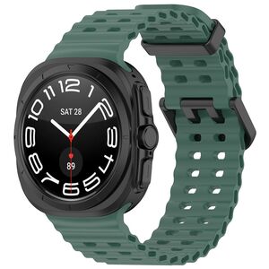 Curea pentru Samsung Galaxy Watch Ultra 47mm din silicon - verde