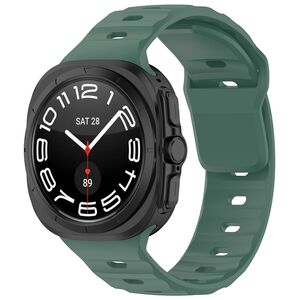 Curea pentru Samsung Galaxy Watch Ultra 47mm din silicon - verde