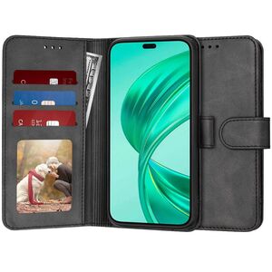 Husa pentru Honor X8b tip carte 360 Kickstand cu sloturi pentru card, negru