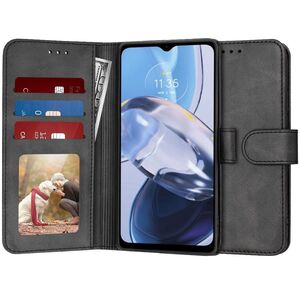 Husa pentru Honor X6a tip carte 360 Kickstand cu sloturi pentru card, negru