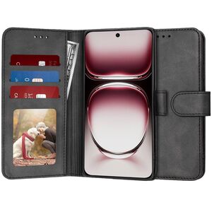 Husa pentru Oppo Reno 12 Pro Wallet tip carte, negru