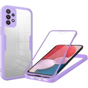 Pachet 360: Husa cu folie integrata pentru  Samsung Galaxy A13 4G Cover360 fata / spate - mov