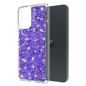 Husa pentru  Motorola Moto G34 cu sclipici Liquid Crystal Glitter, mov