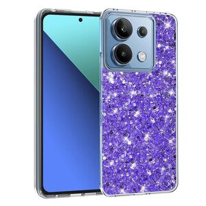 Husa pentru  Xiaomi Redmi Note 13 4G cu sclipici Liquid Crystal Glitter, mov
