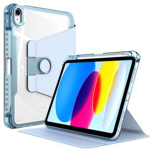 Husa pentru iPad 11 2025, iPad 10 2022 rotativa de tip stand cu functie sleep/wake-up si slot pentru stylus, albastru