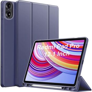 Husa pentru Xiaomi Redmi Pad Pro 12.1 Inch Soft Shell cu functie wake-up/sleep si compartiment pentru stylus, tip stand - mov