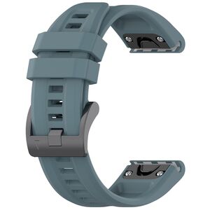 Curea pentru Garmin Fenix 3/3 HR/5X/5X Plus/6X/6X Pro/7X/7X Pro Solar 26 mm din silicon - verde inchis