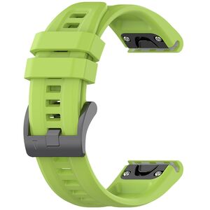 Curea pentru Garmin Fenix 3/3 HR/5X/5X Plus/6X/6X Pro/7X/7X Pro Solar 26 mm din silicon - verde deschis