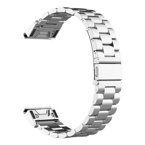 Curea pentru Garmin Fenix 5/5 Plus 6/6 Pro/7/Forerunner 935/945/955/Approach S60/S62 22 mm Quickfit Premium Stainless Steel - argintiu