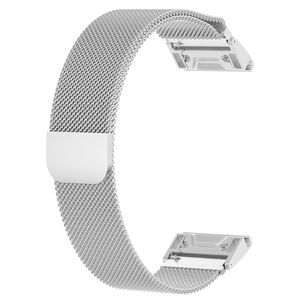 Curea pentru Garmin Fenix 5/5 Plus 6/6 Pro/7/Forerunner 935/945/955/Approach S60/S62 22 mm Quickfit Stainless Steel - argintiu