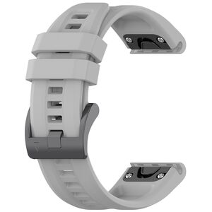 Curea pentru Garmin Fenix 5/5 Plus 6/6 Pro/7/Forerunner 935/945/955/Approach S60/S62 22 mm din silicon - gri