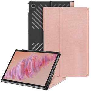 Husa pentru Lenovo Tab Plus 11.5, cu functie wake-up/sleep, tip stand, rose gold