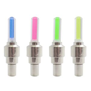 Set 4 Capace pentru Ventil Bicicletă cu LED Luminos, Waterproof,  Firefly Light, Quick Instal, vizibilitate și stil pe timp de noapte, multicolor