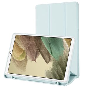 Husa pentru Samsung Galaxy Tab A7 Lite 8.7 inch Soft Shell cu functie wake-up/sleep si compartiment pentru stylus, tip stand - albastru