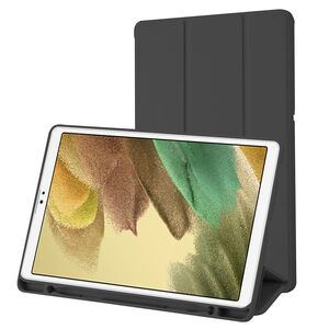 Husa pentru Samsung Galaxy Tab A7 Lite 8.7 inch Soft Shell cu functie wake-up/sleep si compartiment pentru stylus, tip stand - negru