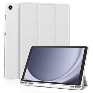 Husa pentru Samsung Galaxy Tab A9 8.7 inch Soft Shell cu functie wake-up/sleep si compartiment pentru stylus, tip stand - gri