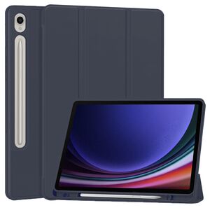 Husa pentru Samsung Galaxy Tab S9 / S9 FE / S10 FE  usoara si subtire cu functie wake-up/sleep si compartiment pentru stylus, tip stand - albastru