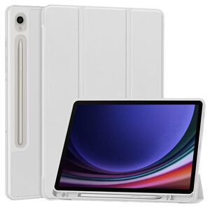 Husa pentru Samsung Galaxy Tab S9 / S9 FE / S10 FE usoara si subtire cu functie wake-up/sleep si compartiment pentru stylus, tip stand - gri