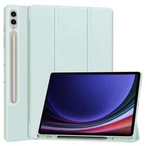Husa pentru Samsung Galaxy Tab S9 Plus / S9 FE Plus, Tab S10 Plus usoara si subtire cu functie wake-up/sleep si compartiment pentru stylus, tip stand - albastru deschis