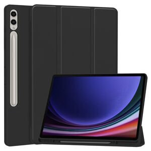 Husa pentru Samsung Galaxy Tab S9 Plus / S9 FE Plus, Tab S10 Plus usoara si subtire cu functie wake-up/sleep si compartiment pentru stylus, tip stand - negru
