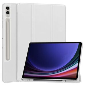 Husa pentru Samsung Galaxy Tab S9 Plus / S9 FE Plus, Tab S10 Plus usoara si subtire cu functie wake-up/sleep si compartiment pentru stylus, tip stand - gri