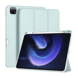Husa pentru Xiaomi Pad 6, Pad 6 Pro Soft Shell cu functie wake-up/sleep si compartiment pentru stylus, tip stand - albastru deschis