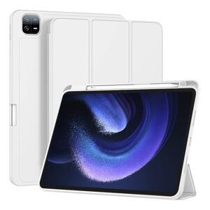 Husa pentru Xiaomi Pad 6, Pad 6 Pro Soft Shell cu functie wake-up/sleep si compartiment pentru stylus, tip stand - gri