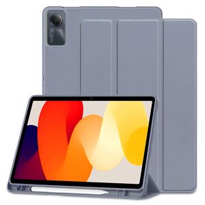 Husa pentru Xiaomi Redmi Pad SE 11 inch Soft Shell cu functie wake-up/sleep si compartiment pentru stylus, tip stand - mov