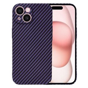 Husa pentru  iPhone 15 Plus CarbonFiber UltraSlim, Lightweight, mov
