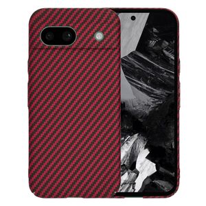 Husa pentru  Google Pixel 8a CarbonFiber UltraSlim, Lightweight, bordeaux
