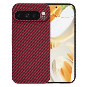 Husa pentru  Google Pixel 9 Pro CarbonFiber UltraSlim, Lightweight, bordeaux