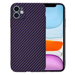 Husa pentru  iPhone 11 CarbonFiber UltraSlim, Lightweight, mov