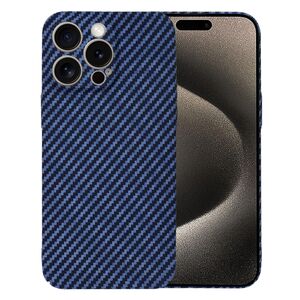 Husa pentru  iPhone 15 Pro Max CarbonFiber UltraSlim, Lightweight, albastru