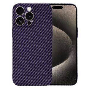 Husa pentru  iPhone 15 Pro Max CarbonFiber UltraSlim, Lightweight, mov