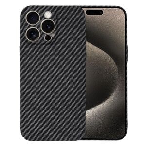 Husa pentru  iPhone 15 Pro Max CarbonFiber UltraSlim, Lightweight, negru