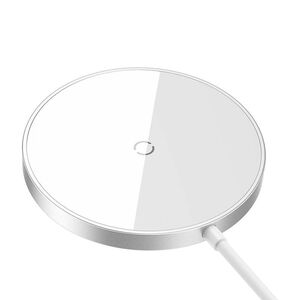 Incarcator wireless magnetic 15W Baseus Mini 3, argintiu