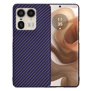 Husa pentru  Motorola Edge 50 Ultra CarbonFiber UltraSlim, Lightweight, mov
