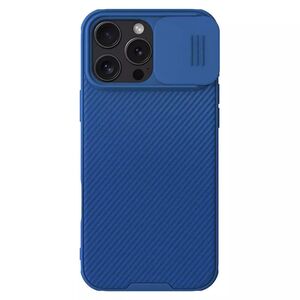 Husa pentru  iPhone 16 Pro MagSafe Pro cu slider pentru protectie lentile - albastru