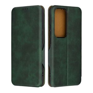 Husa tip carte pentru Oppo Reno 12 Pro Smart Wallet fata - spate protectie 360 - verde