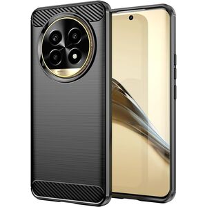 Husa pentru Realme 13 Pro / 13 Pro+ Carbon Liquid Silicone, negru