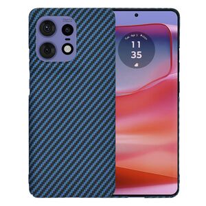 Husa pentru  Motorola Edge 50 Pro CarbonFiber UltraSlim, Lightweight, albastru