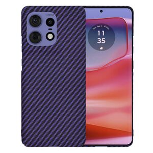 Husa pentru  Motorola Edge 50 Pro CarbonFiber UltraSlim, Lightweight, mov